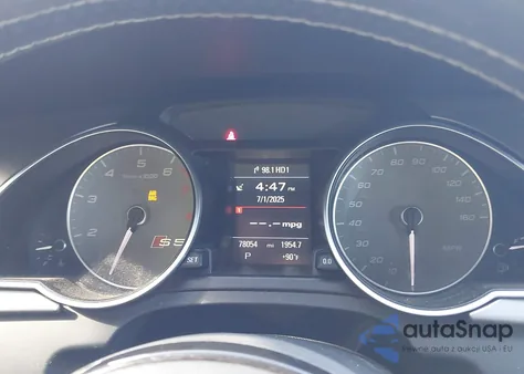 2014 Audi S5 3.0T Premium Plus из США, поврежденный, VIN WAUCGAFH1EN006263